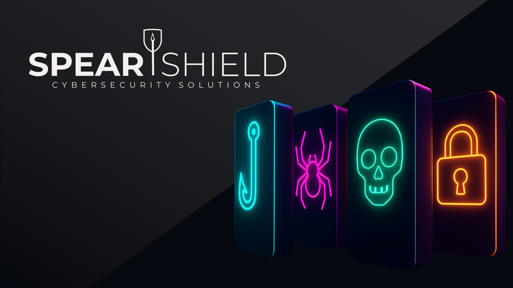 a picture to represent Spear Shield's Defence in Depth Blog Post highlight the risk of multi staged cyber attacks and living of the land techniques